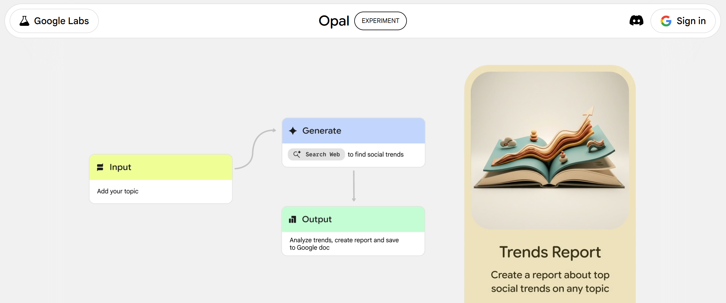 Google Opal website Google Opal website