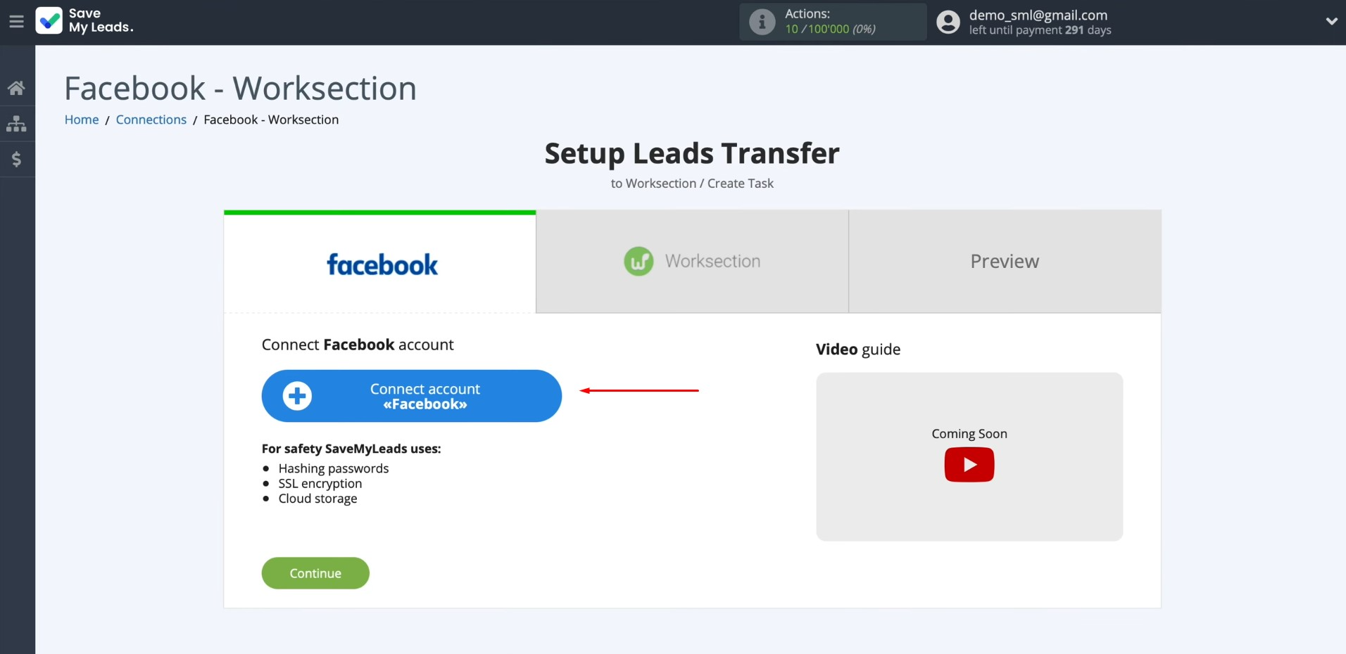 Facebook and Worksection integration | Connect your Facebook account to SaveMyLeads Facebook and Worksection integration | Connect your Facebook account to SaveMyLeads