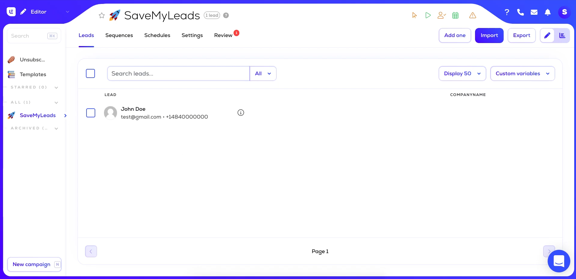 Facebook and Lemlist integration | To check the result, go to Lemlist Facebook and Lemlist integration | To check the result, go to Lemlist