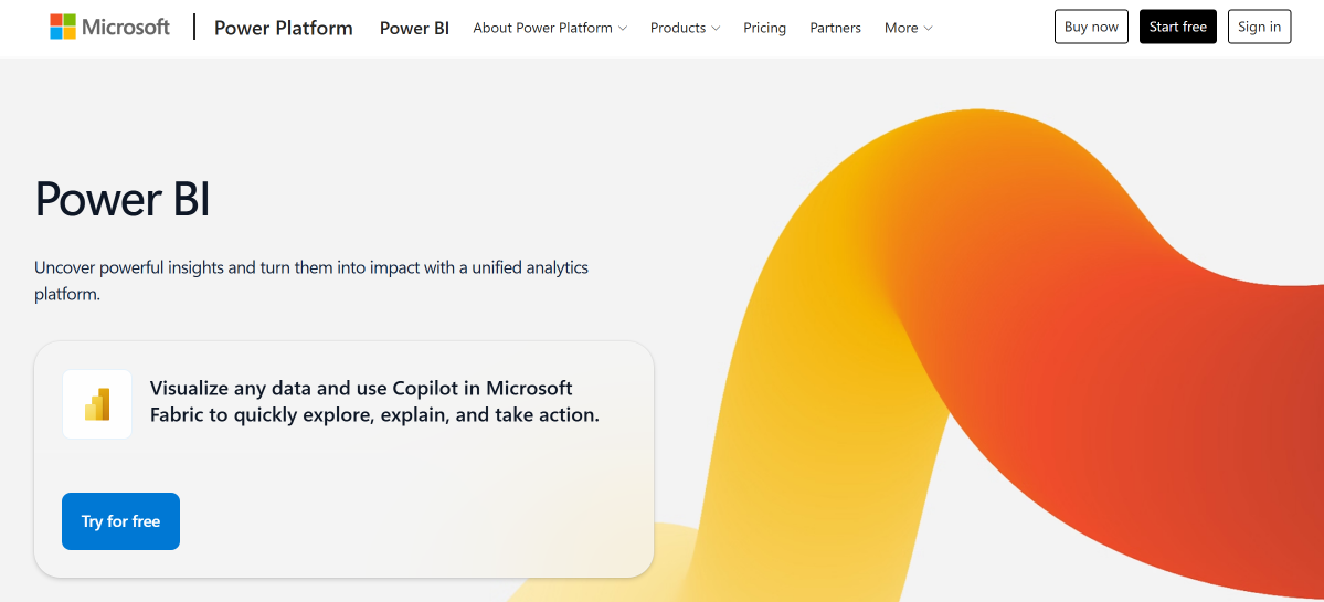 Power BI website Power BI website