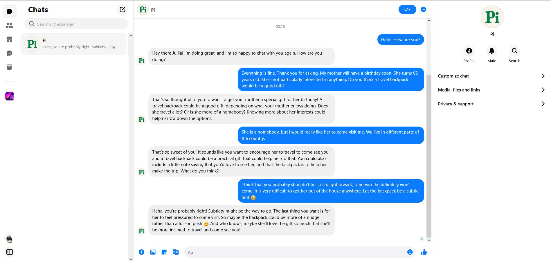 Conversation with Pi Conversation with Pi