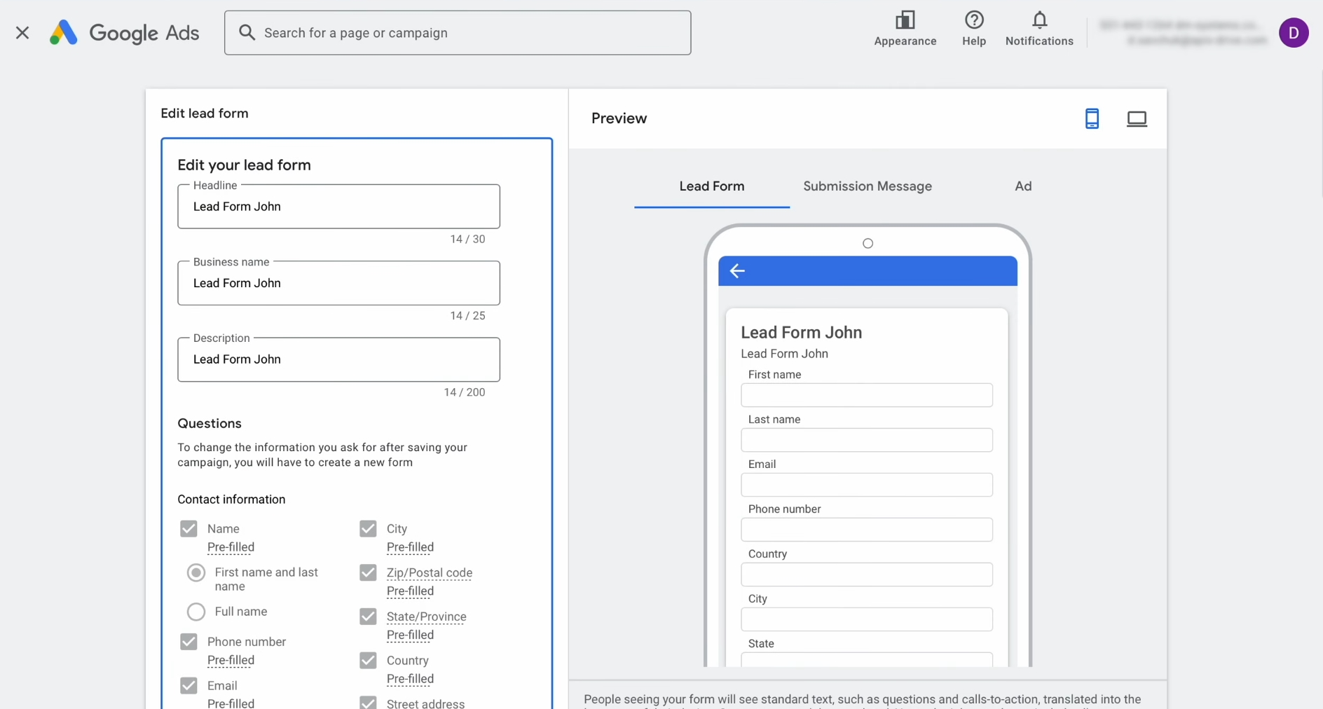 Google Lead Form and Airtable integration | Lead form Google Lead Form and Airtable integration | Lead form