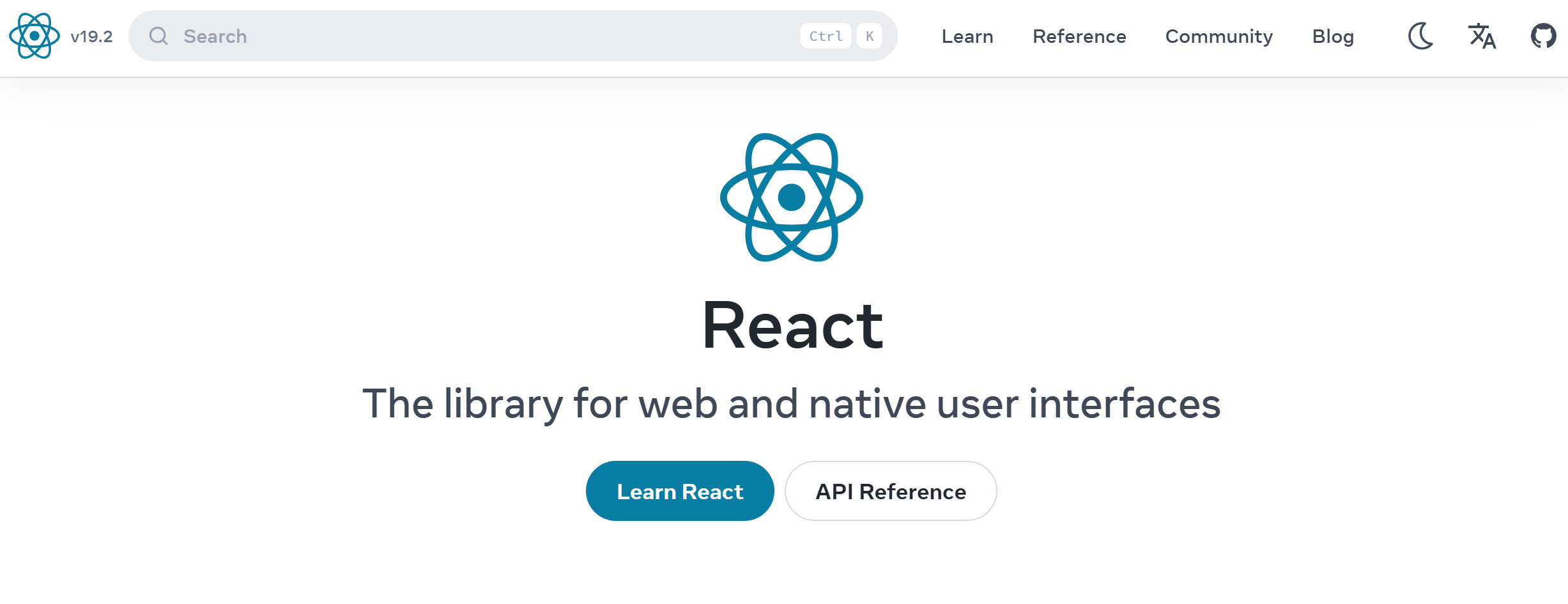 React