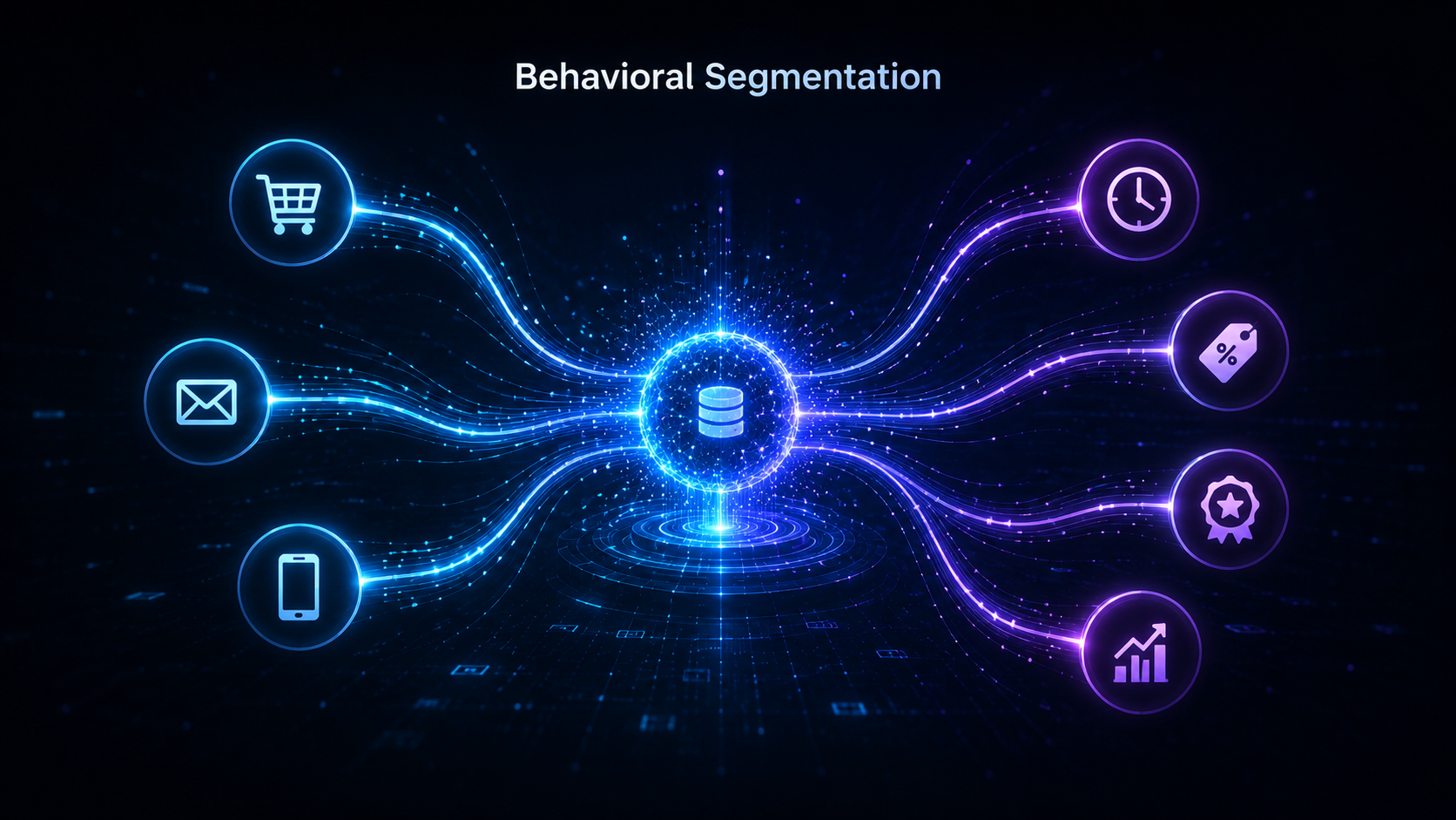 Behavioral customer segmentation concept Behavioral customer segmentation concept