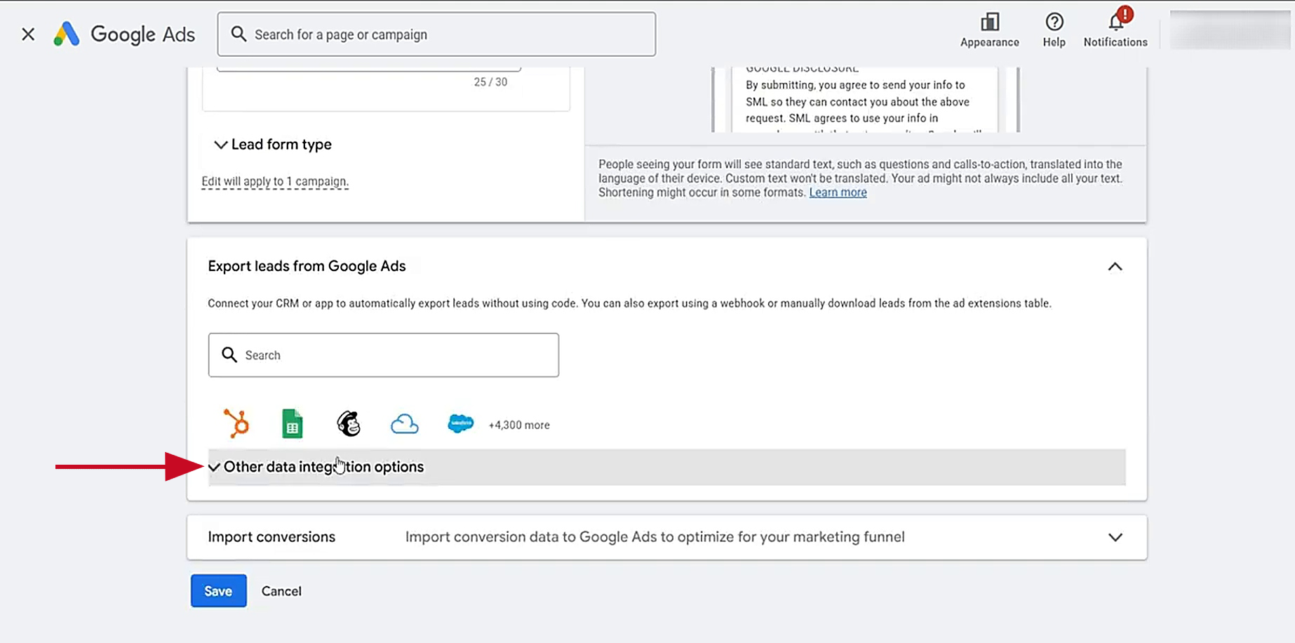 Configure the form Configure the form