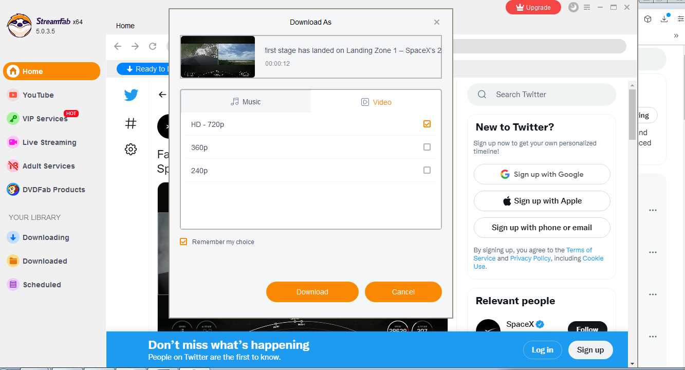 How to download Twitter videos | Press the orange button How to download Twitter videos | Press the orange button