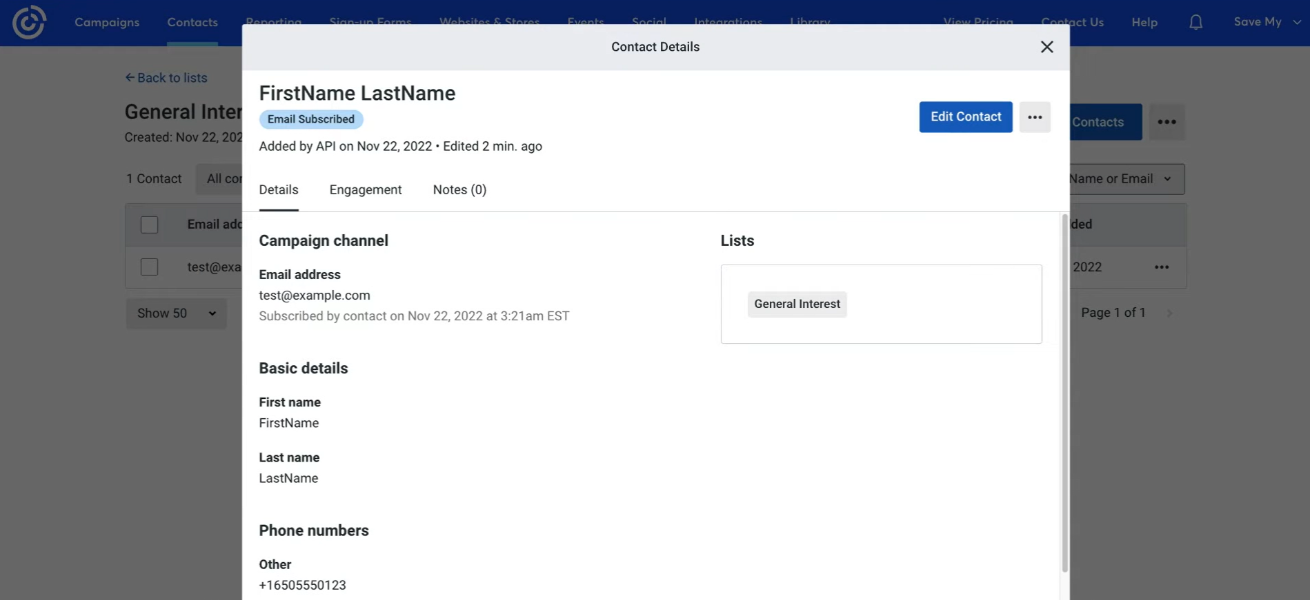 Go to Constant Contact