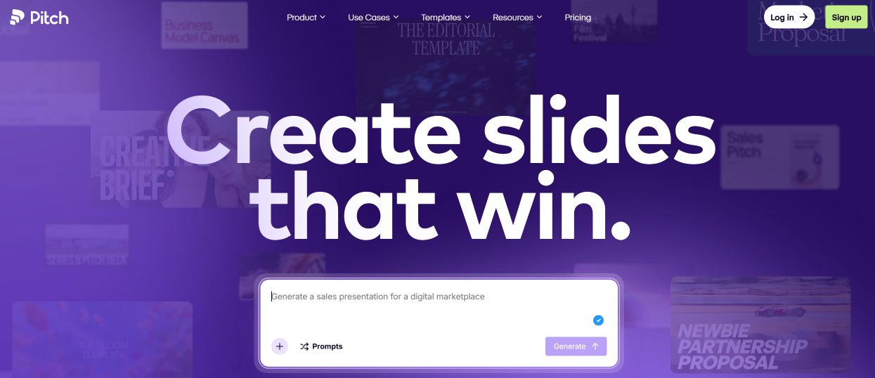Pitch website Pitch website