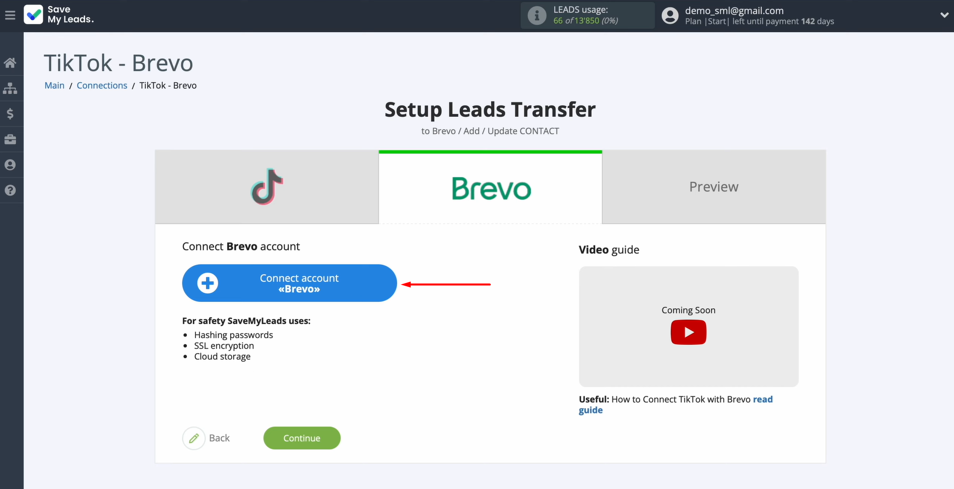 Link your Brevo account with SML Link your Brevo account with SML