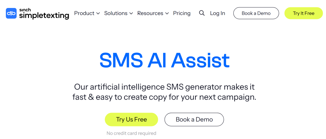 SimpleTexting website SimpleTexting website