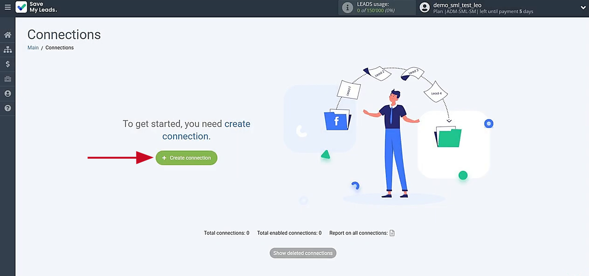 Create a new connection Create a new connection