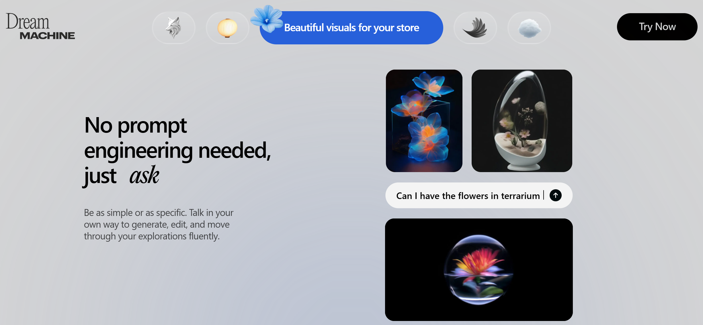 Dream Machine website Dream Machine website