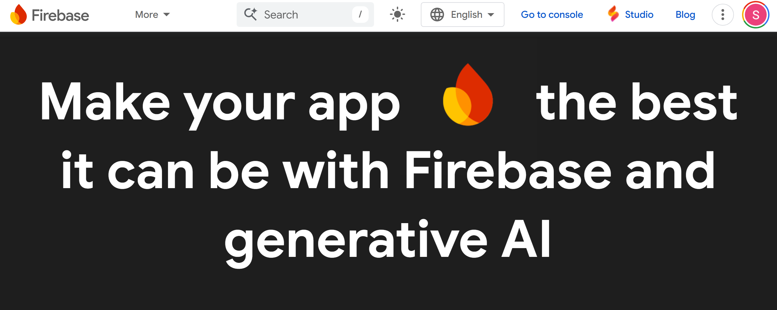 Firebase website