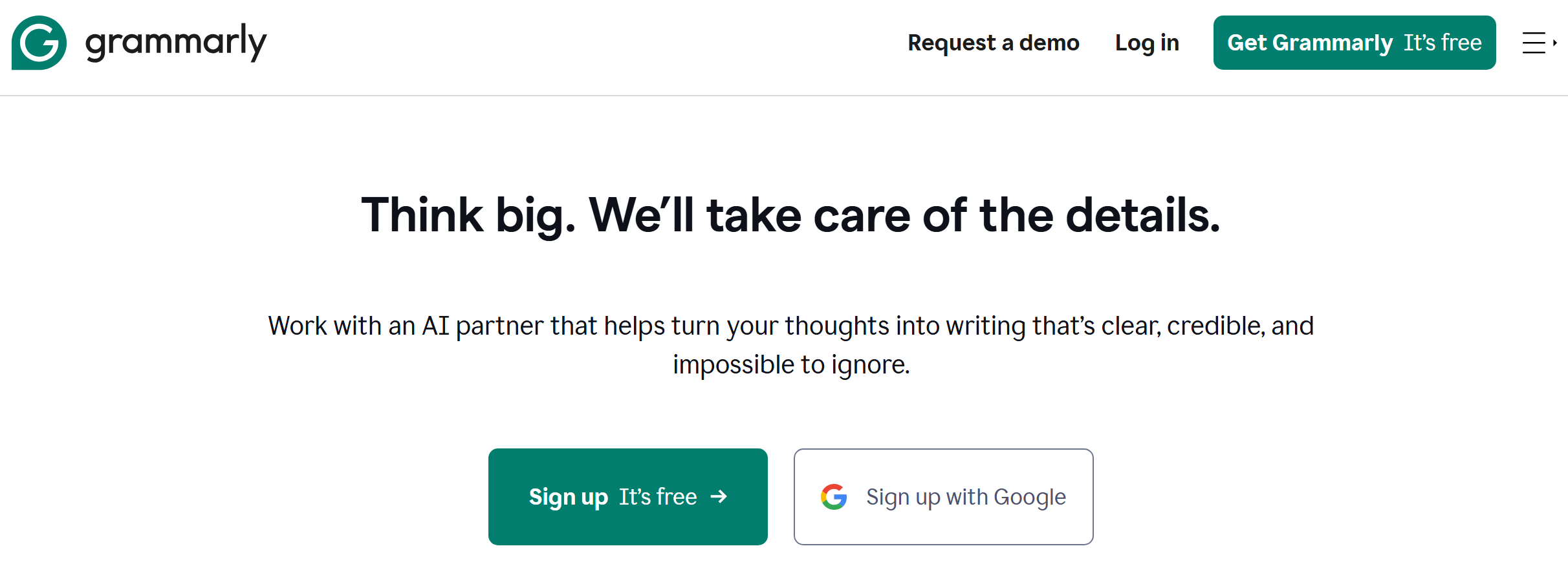 Grammarly website Grammarly website