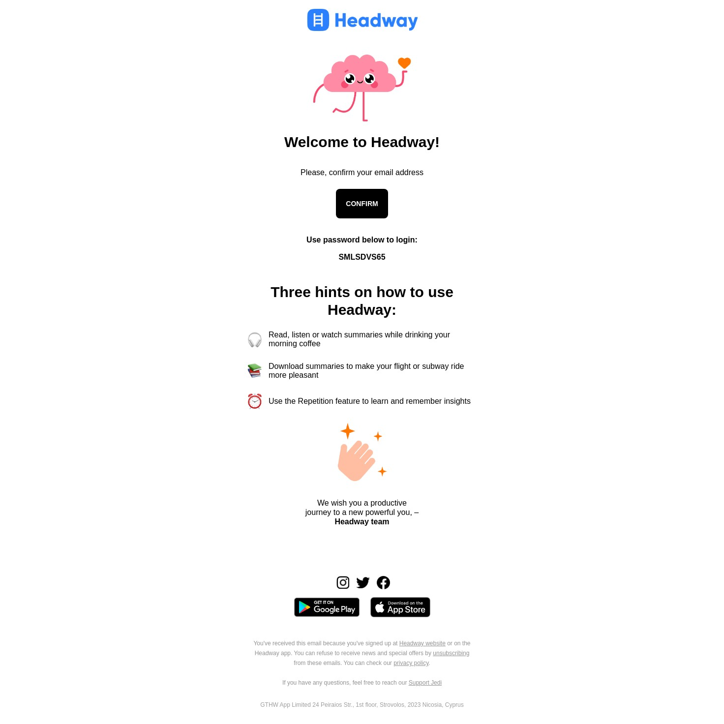 Headway email Headway email