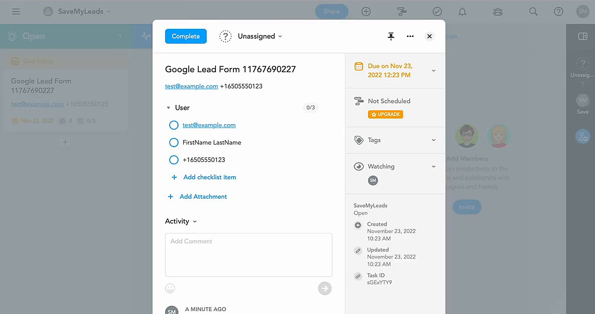 SaveMyLeads creates MeisterTask tasks from Google Ads SaveMyLeads creates MeisterTask tasks from Google Ads