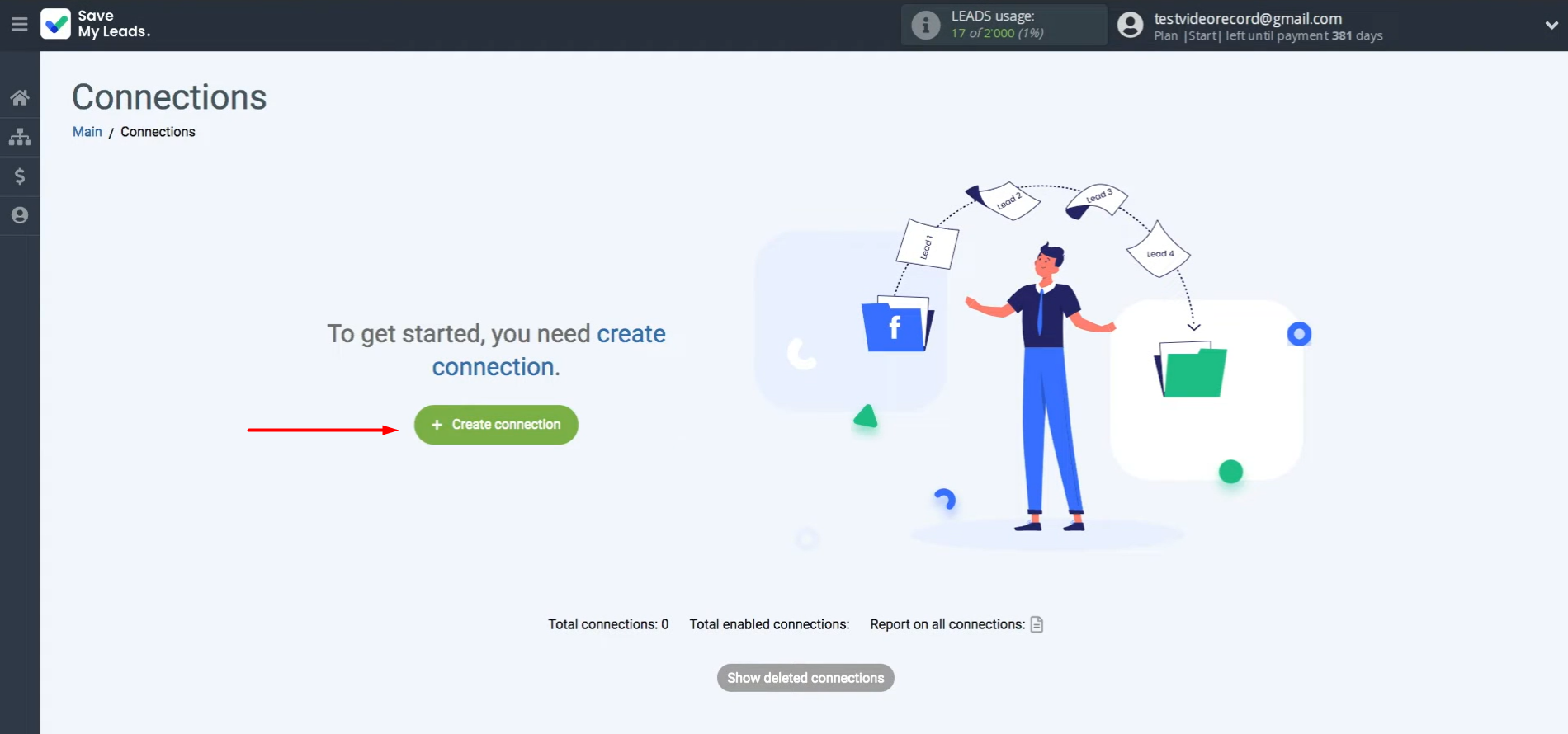 Create a new connection