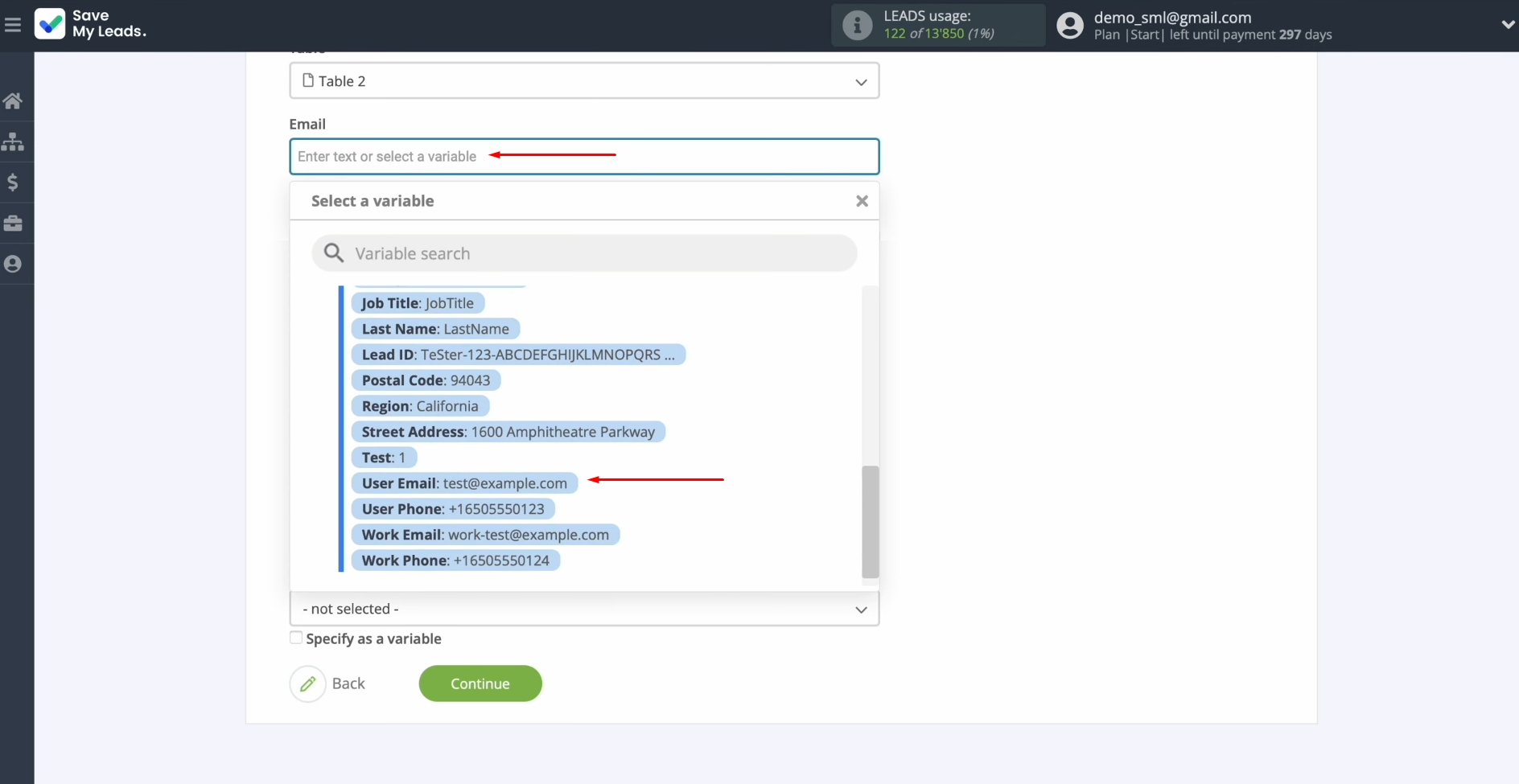 Google Lead Form and Airtable integration | Select the appropriate data from the drop-down list Google Lead Form and Airtable integration | Select the appropriate data from the drop-down list