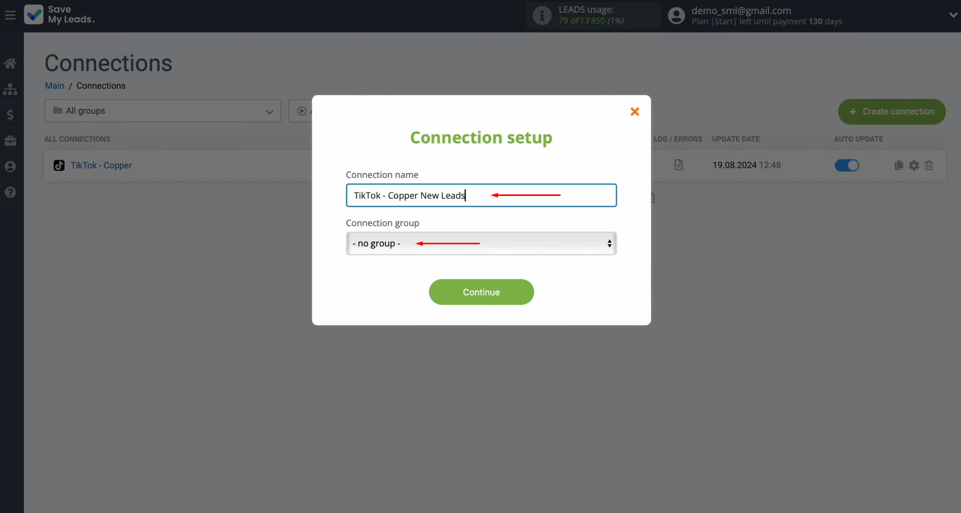 You can modify the connection name and assign it to a group You can modify the connection name and assign it to a group