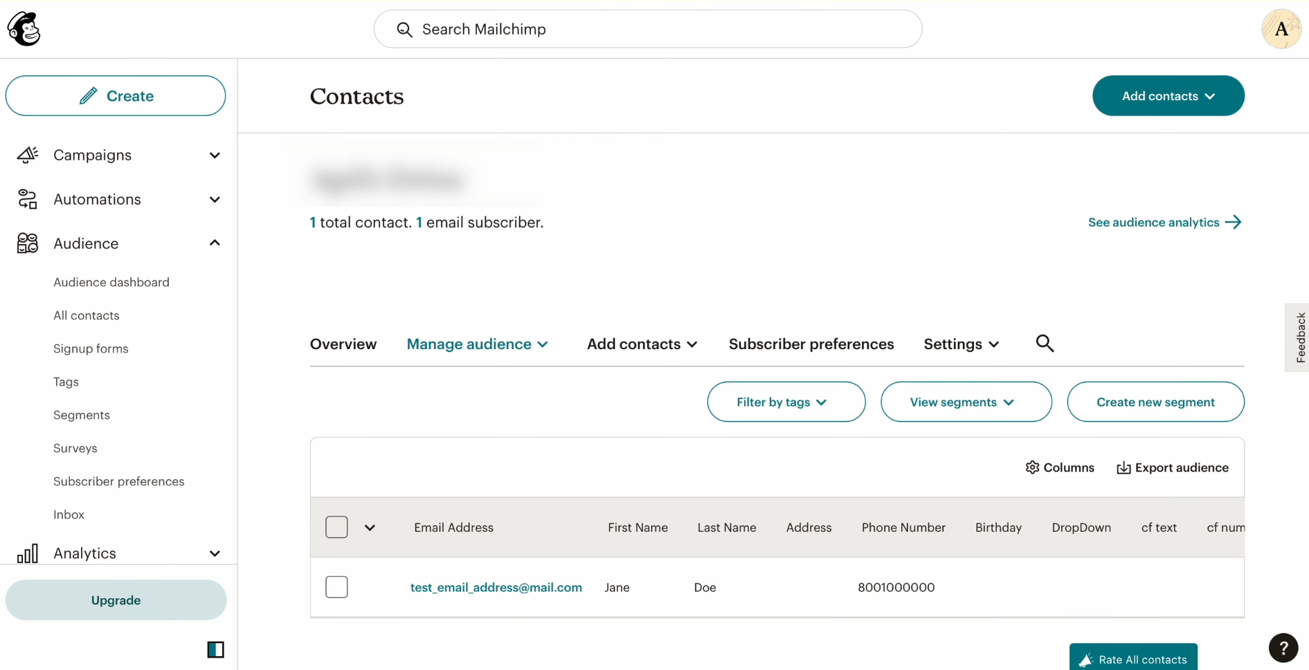 TikTok and Mailchimp integration | Go to Mailchimp and check the result TikTok and Mailchimp integration | Go to Mailchimp and check the result