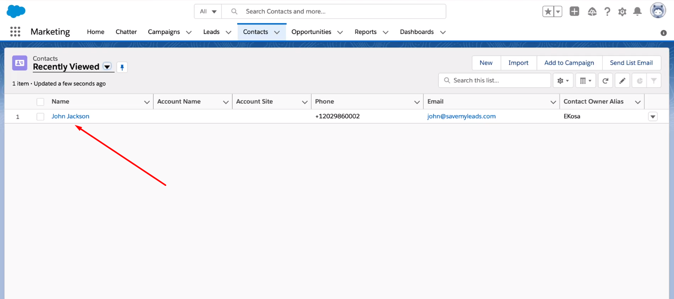 Facebook and Salesforce integration | New contact in Salesforce CRM Facebook and Salesforce integration | New contact in Salesforce CRM