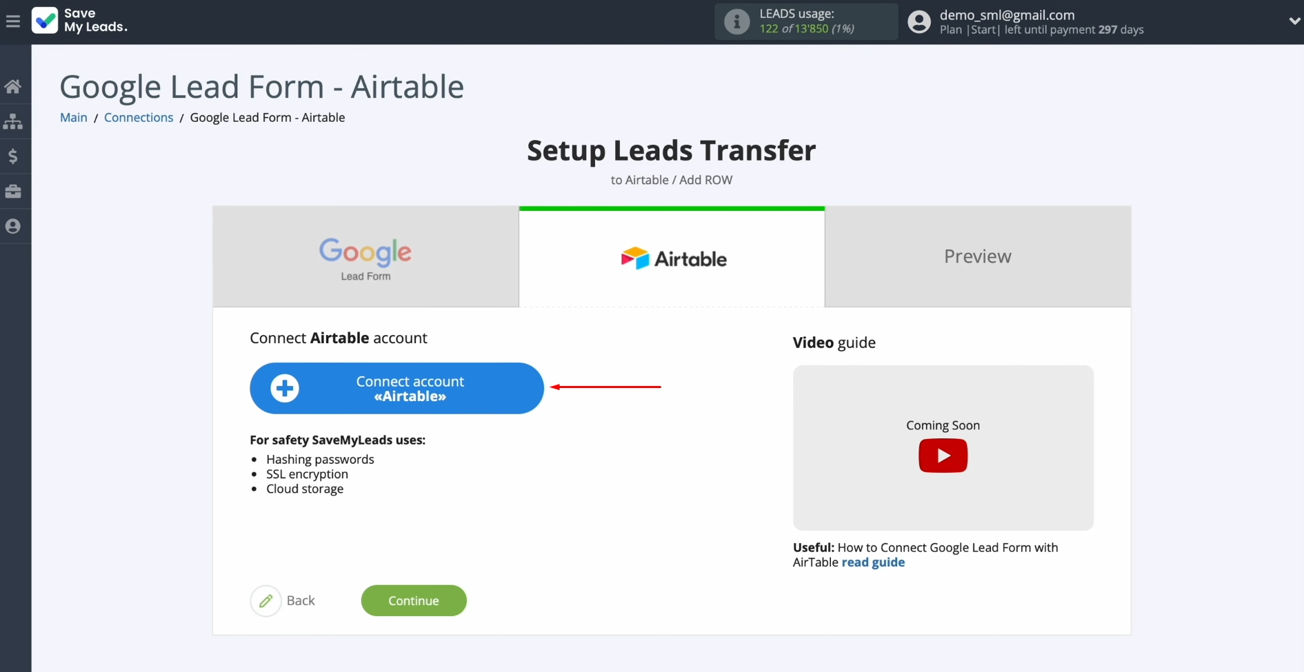 Google Lead Form and Airtable integration | Сonnect your Airtable account to SaveMyLeads Google Lead Form and Airtable integration | Сonnect your Airtable account to SaveMyLeads