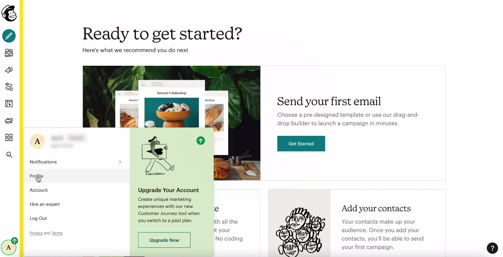 MailChimp and Facebook integration | Go to Profile MailChimp and Facebook integration | Go to Profile
