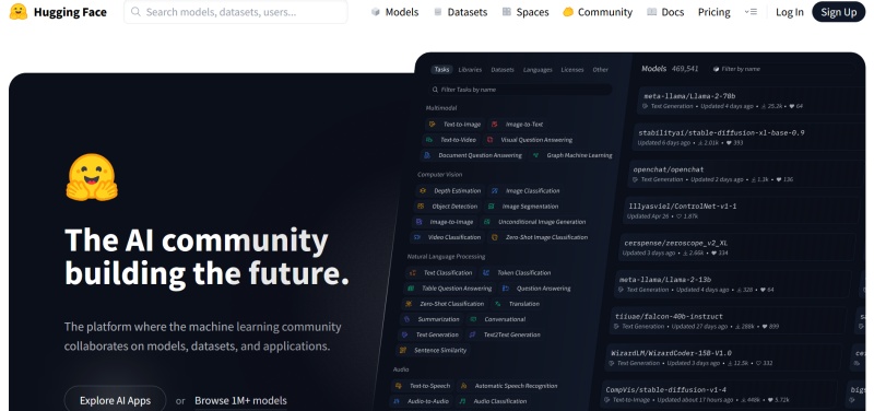 Hugging Face | Platform for developing applications powered by AI