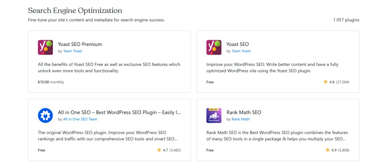 WordPress SEO Plugins<br>