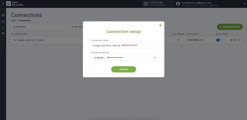 Update the integration name and add it to a specific group
